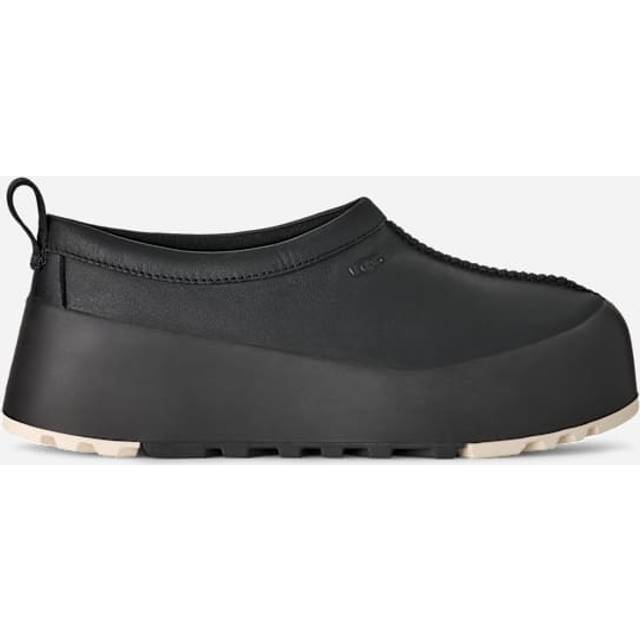 UGG® Tasman Leather StreetScape in Black/Jasmine, Size 7, Leather/Wool