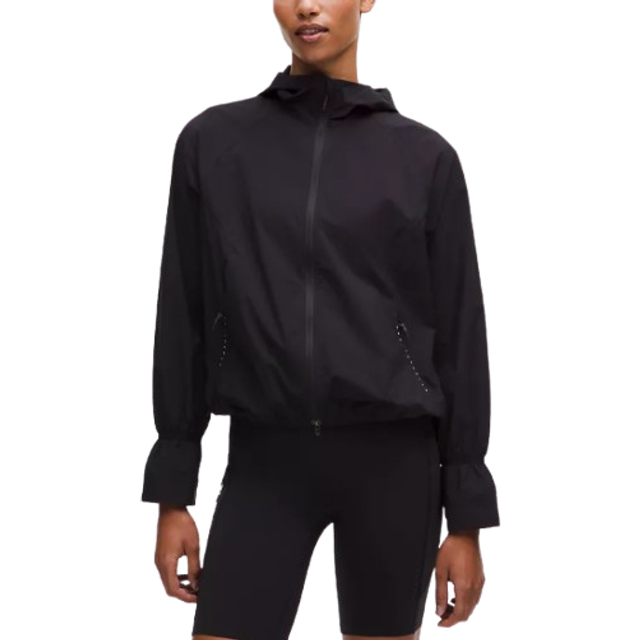 lululemon – Women's Translucent Hooded Jacket – Color Black – Size XL - Nightmoth
