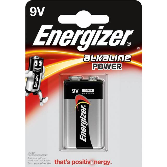 Energizer Alkaliska Power 9V / 522 Batteri (1 Stk. Blister)