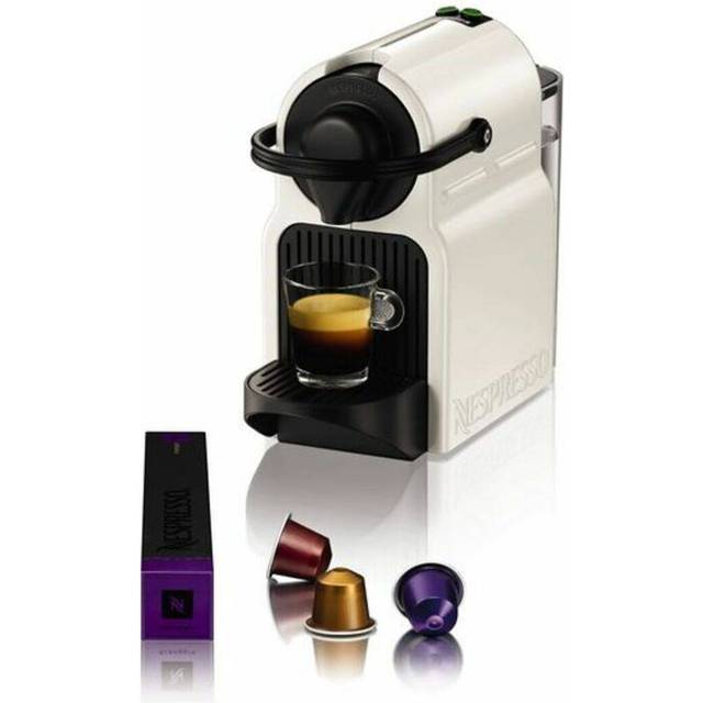 KRUPS XN100110WP NESPRESSO Inissia Kaffemaskin Vit 0,7 L Med Ett Tryck På 19 Bar Får Du Espresso Av Hög Kvalitet Mycket Lätt Att Använda Endast 2 Knapper