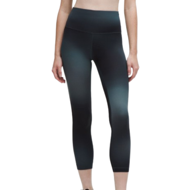 lululemon – Wunder Train Leggings mit hohem Bund für Frauen – 64 cm – Größe 6 in Midnight Haze Black Multi