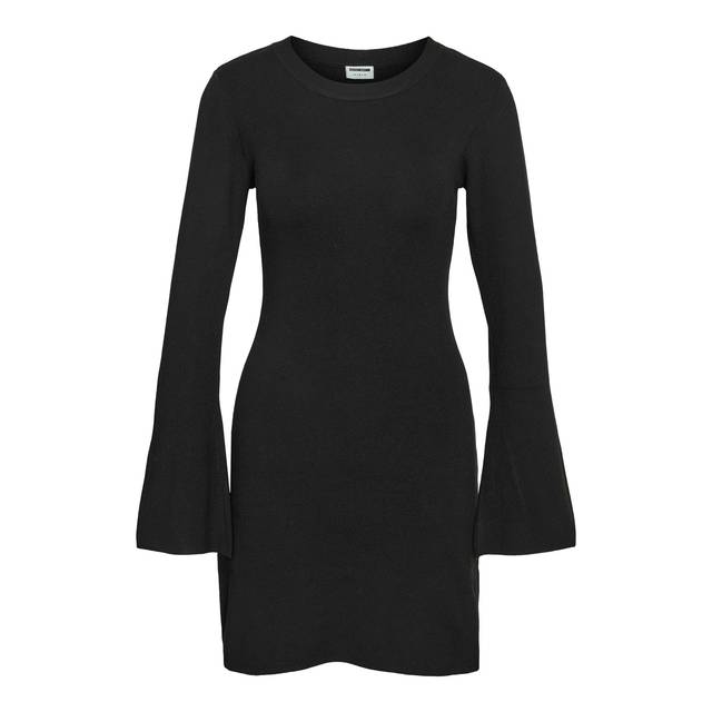 Noisy May Strikkjole Nmtiffany Kort - Sort