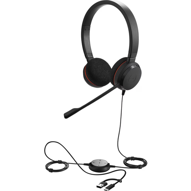 Jabra Evolve 20 Headset Wired Head-band Office/Call center USB Type-C