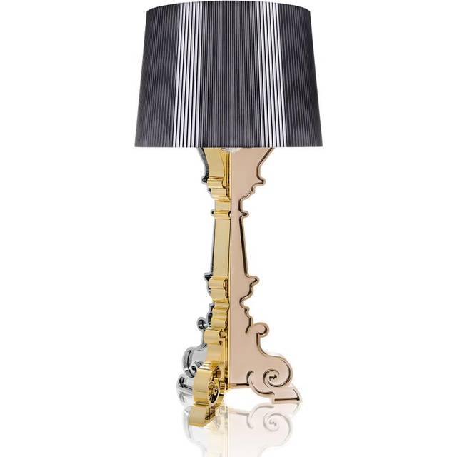 Kartell Designer Bourgie Metal Multicolored Titanium Bordlampe 78cm