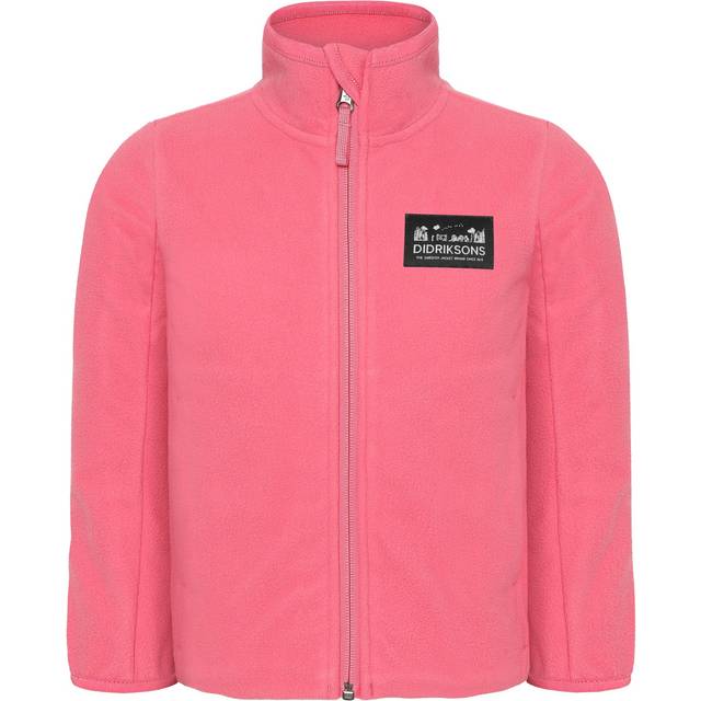 Didriksons Kid's Muskot Windproof Jacket Fleecejacka Barn Storlek 90 Färg rosa