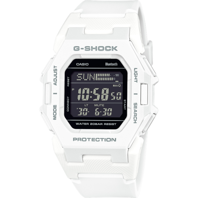Casio G-Shock GD-B500-7ER Step Tracker White Strap Watch - W17461