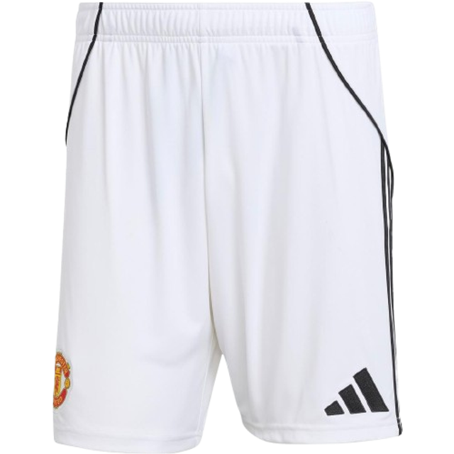 Adidas Manchester United Home Mens Short 2025/2026 Size: Large, Colour: White