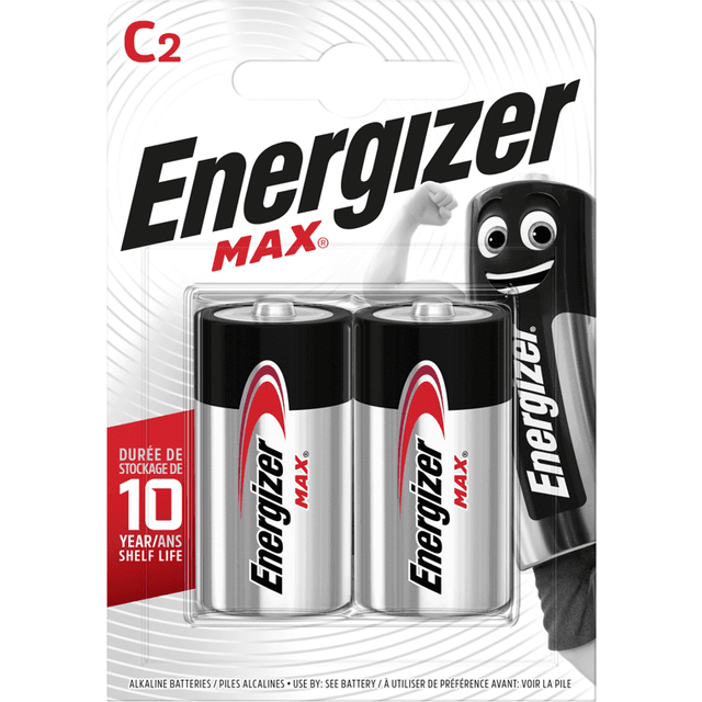 Energizer Max C / E93 Batterier (2 St. Blister)