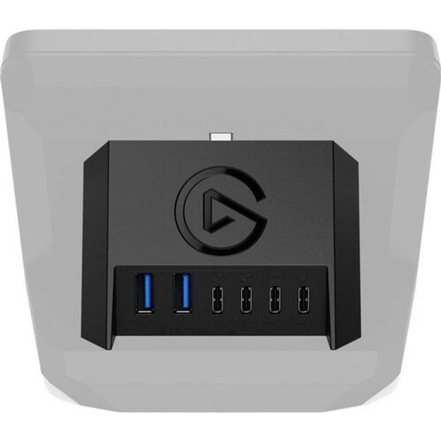 Elgato USB Hub – För Stream Deck +, 2 USB-C-Portar/2 USB-A-Portar, Strömförsörjning, SD/MicroSD-Kortläsare – USB-C, Mac/PC, Stream Deck och Nätadapter Medföljer Inte