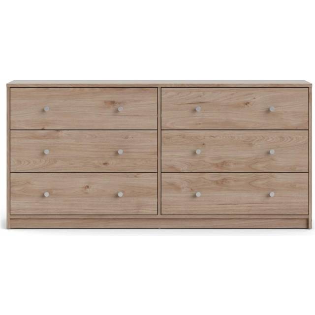 Furniture To Go May 6 Drawer Jackson Hickory Oak Chest of Drawers - Brown