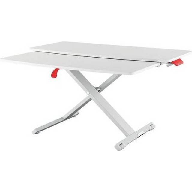 Leitz Ergo Cosy Standing Desk Converter w/ Keyboard Tray, White