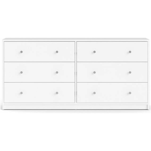 Tvilum May Dobbelt 6 Skuffer Hvid Kommode 143.1x68.3cm