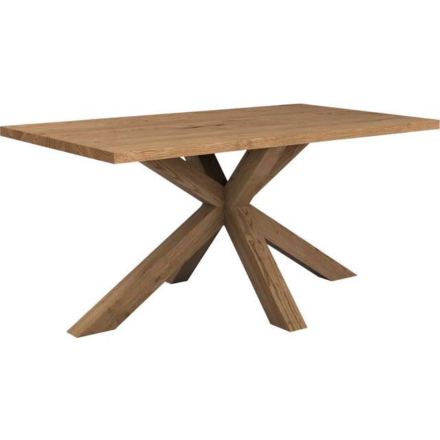 John Lewis Thornton Fixed Solid Oak Dining Table, Straight Edge, Natural Oil
