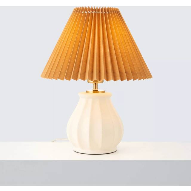 John Lewis Notton Ceramic Bedside Table Lamp, White