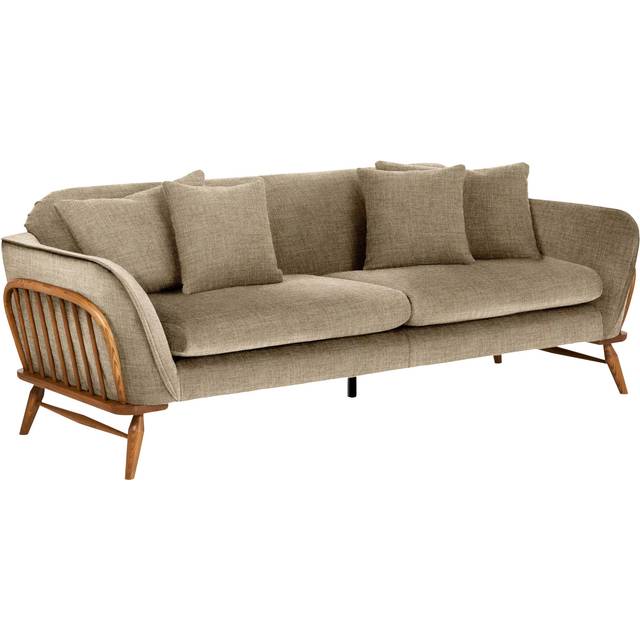 ercol for John Lewis Hexton Large 3 Seater Sofa, Vintage Ash Leg