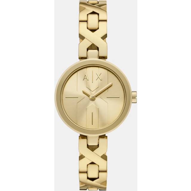 Armani Exchange Ladies Gold Stainless Steel Bracelet Watch