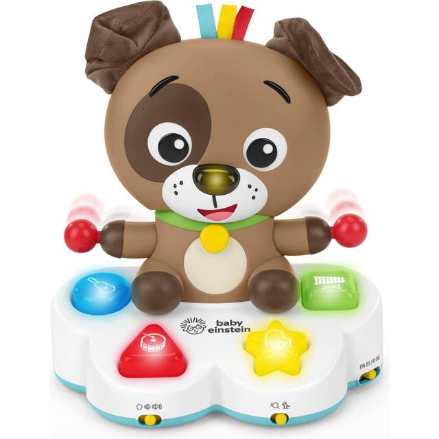 Baby Einstein, trumma & Learn Dean musikalisk pedagogisk leksak – multisensorisk babyleksak, 2 spellägen, färger, former och instrument, 50+ toner, från 6 månader