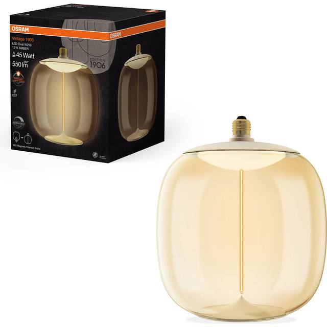 Ledvance LED Lampa Filament E27 Magnetic Oval DIM Amber 550lm 12W/818 4058075836266