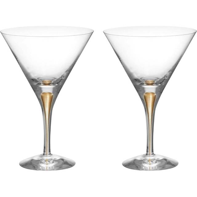 Orrefors Intermezzo martini glass 25 cl 2-pack Gold