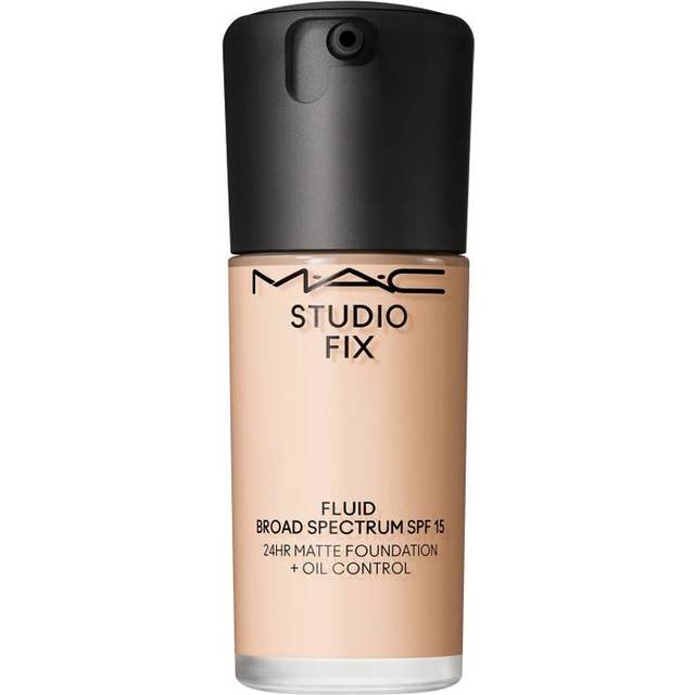 MAC MAC Cosmetics Studio Fix Fluid SPF 15 24HR Matte Foundation Oil Control Matterende foundation SPF 15 Skygge NC10 30 ml