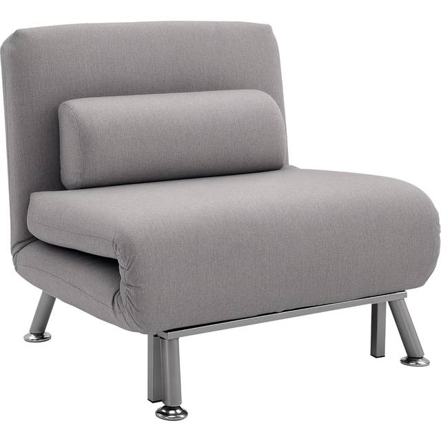 HomCom Convertible Single Sleeper Chair Sofa Bed: Single Sofa Bed Sleeper Grey