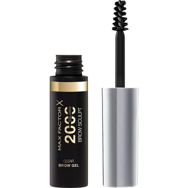 Max Factor 2000 Calorie Volumising Brow Sculpt Gel, Långlating, Plumped & Fuller-Looking Brows, Vattentålig, Smudge-Proof, Shapes & Intensifies, 006 klar, 4,5 ml