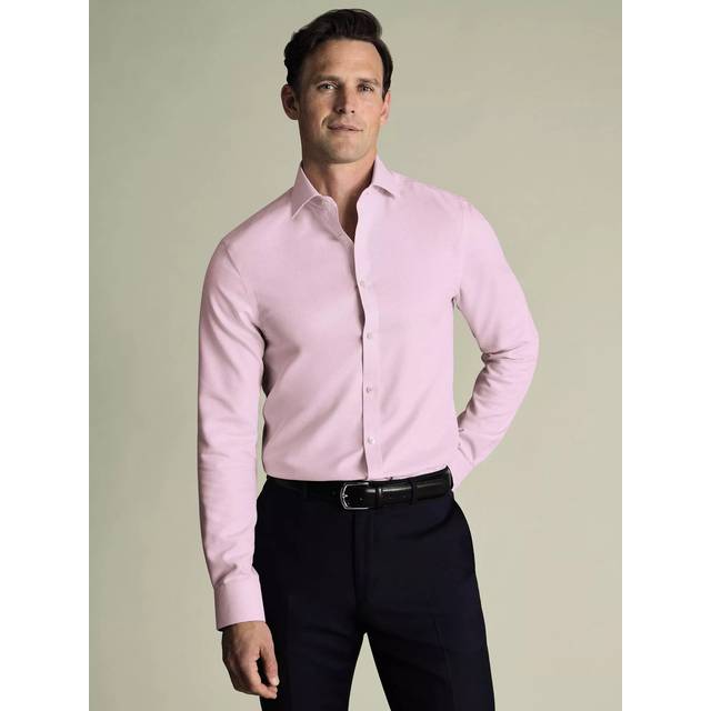 Charles Tyrwhitt Burlington Cotton Check Long Sleeve Collar Shirt