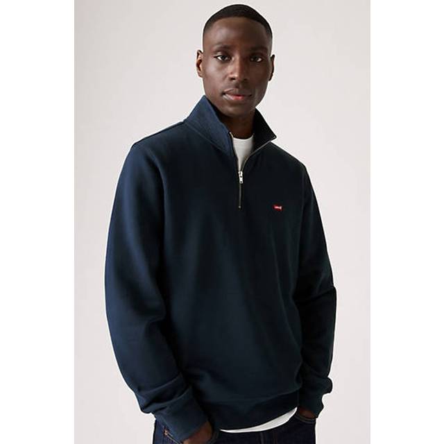 Levi's for man. A8606-0005 Original Hm 1/4 navy sweatshirt (S), Casual, Cotton