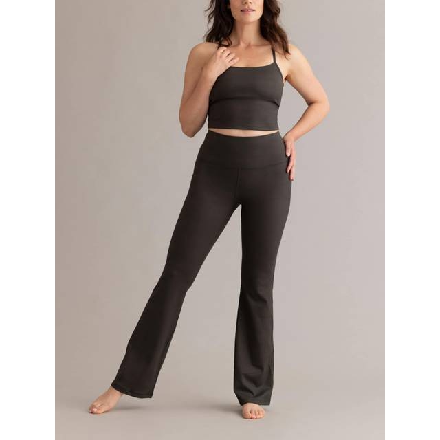 Hey Honey Women's High-Waist Leggings Flared Always Dressed Träningsbyxa Dam Storlek M Färg olivgrön