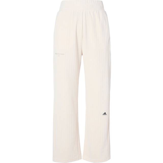 Adidas Lounge Knit Track Pants With Plain Logo Women Bottoms White IP0746 XXL