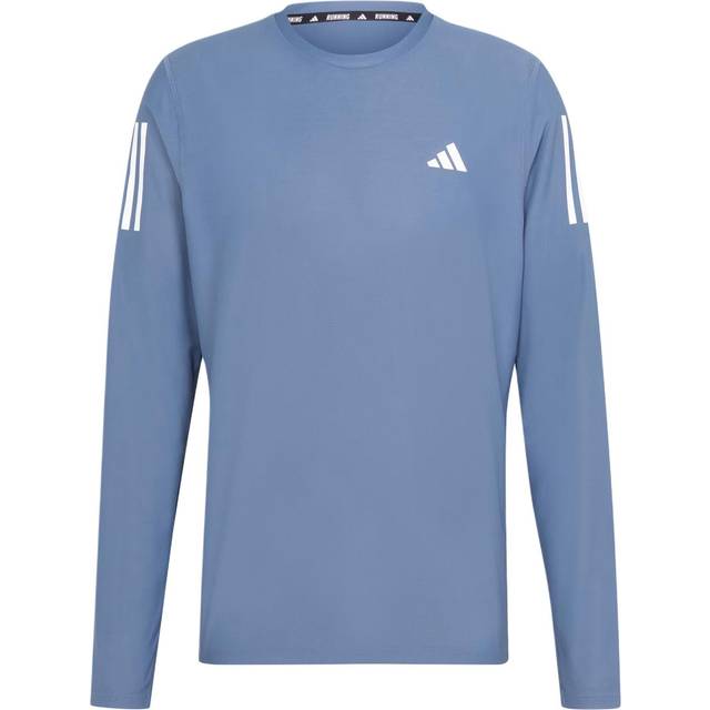 adidas Own The Run Long Sleeve Tee Preloved Ink Men Streetwear IN1488 M