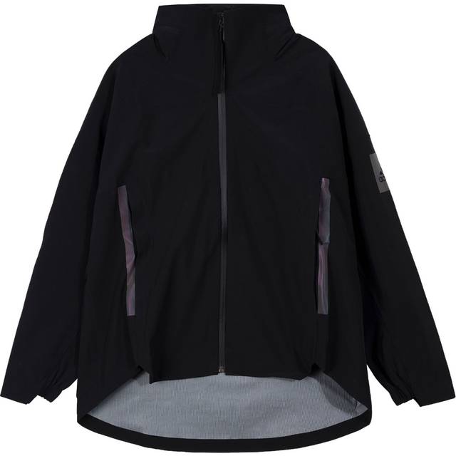 Adidas Waterproof Windbreaker Raincoat With Hood And Long Sleeves Women Jackets Black GP7851 XS