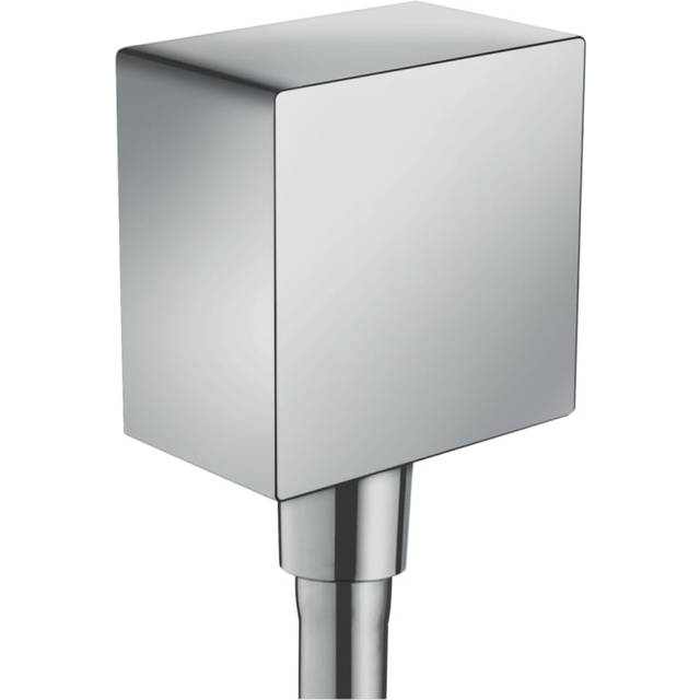 Fixfit Square Wall Outlet with non-return valve (26455000) - Hansgrohe