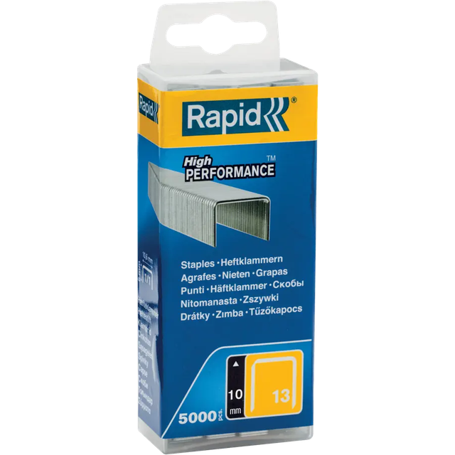 Rapid 11840600 13/10 10mm Galvanised 5m Staples Box of 5000