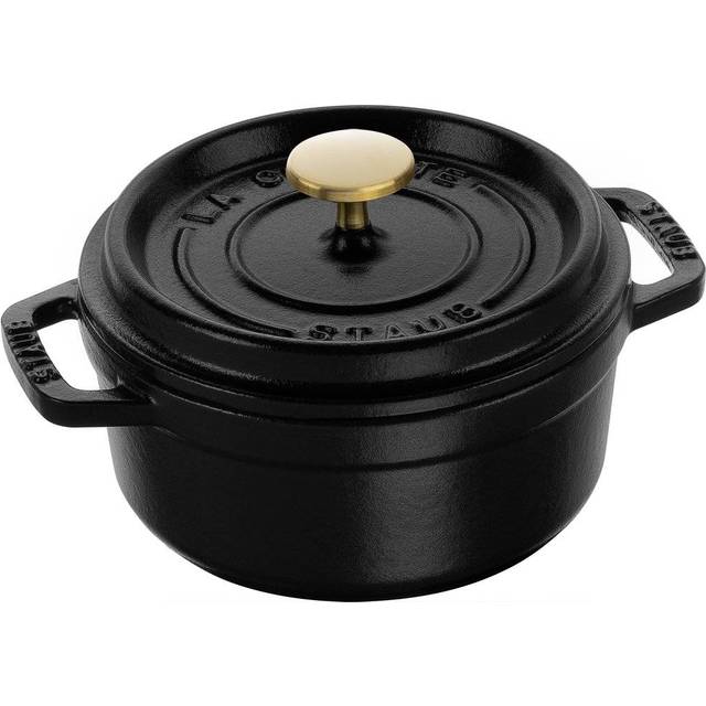 STAUB Staub La Cocotte round cocotte cast iron 0.4 L Black