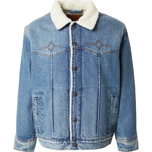 Levi's för män. 002WX-0001 Western Trucker Jacka blå (S), Casual, Bomull, Denim - Blå (S)