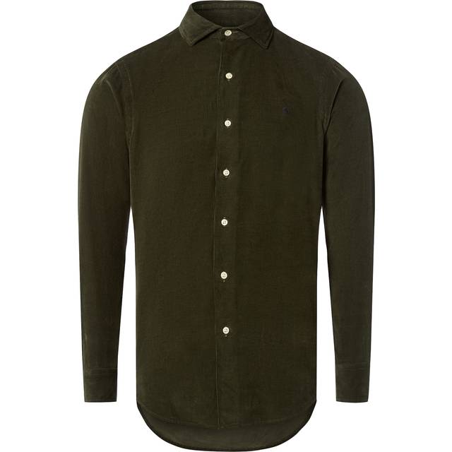 Polo Ralph Lauren for man. 710P00518009 Custom Fit corduroy shirt green (M), Casual, Cotton, Long sleeve