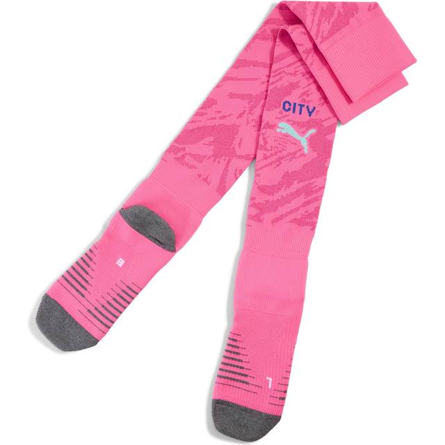 '25-'26 Man City Goalkeeper Home Socks (Pink) Adults Polyester Manchester City Made By: Puma