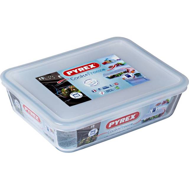 Pyrex Glass Dish with Plastic Lid - 1.5L