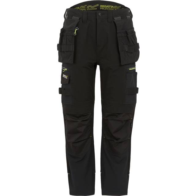 (38L, Black) Regatta Mens Infiltrate Softshell Stretch Work Trousers