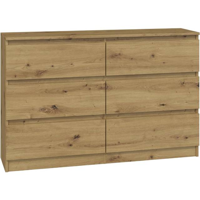 (6 Drawer Dresser â Modern Wooden Chest for Bedroom Storage) Chest of Drawers