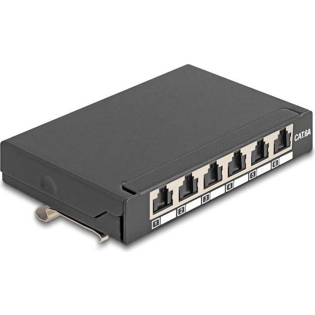 DeLock Mini Desktop Patchpanel RJ45 6 Port