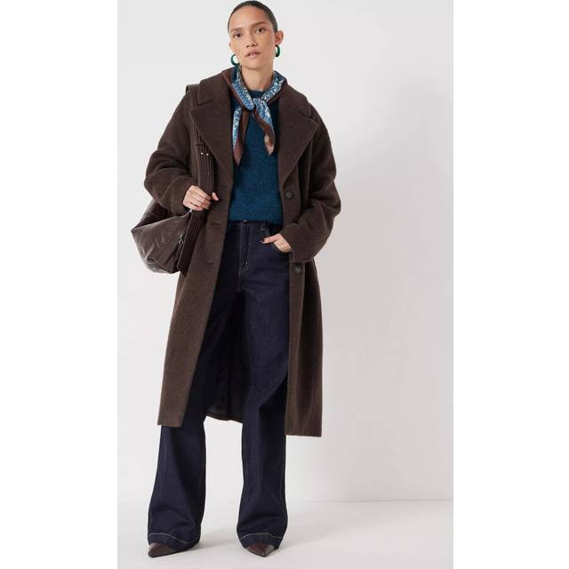 HUSH Wool Blend Cocoon Coat