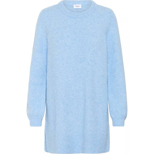 Saint Tropez Maleen Longline Cotton Blend Jumper