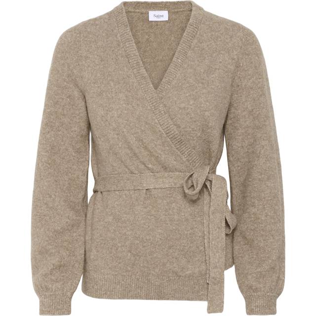 Saint Tropez Maleen Wrap Cotton Blend Cardigan