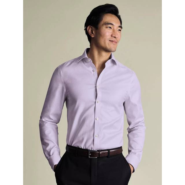 Charles Tyrwhitt Burlington Cotton Check Long Sleeve Collar Shirt
