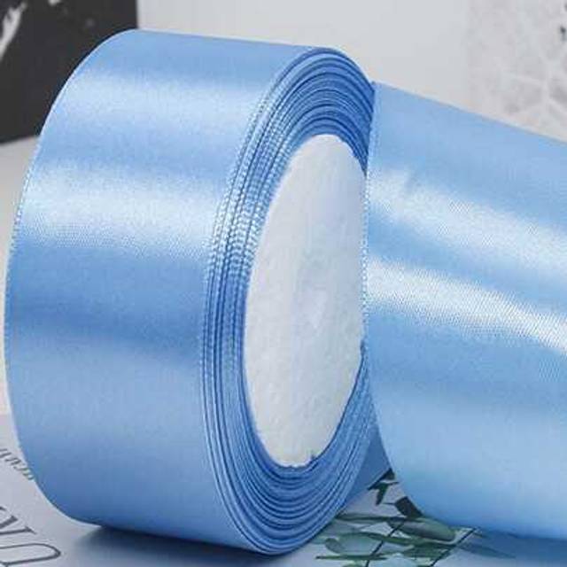 SHEIN 1 Roll 4cm Wide Satin Ribbon With Bow Knot For Hair Accessories, Baking, Wrapping, Back To School Valentine Day