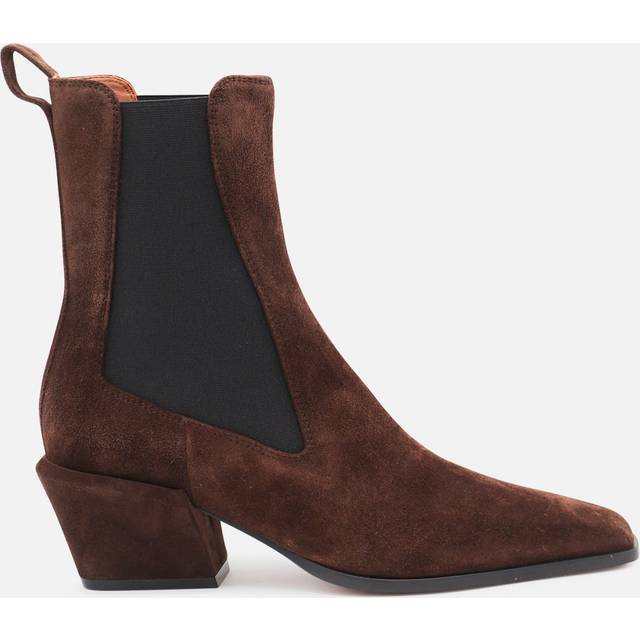Paris Texas Suede Ankelstøvler Med Hæl Bettina - Brun