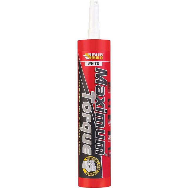 Everbuild Maximum Torque High Strength Hybrid Polymer Grab Adhesive, White, 290 ml