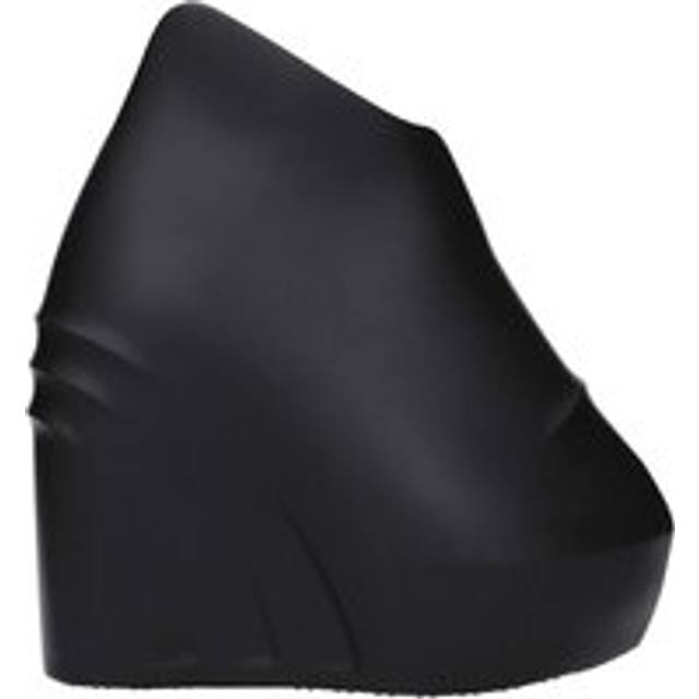 Cotton Wedge Casual Round Toe Shoes Wo - Black Sandals (4)